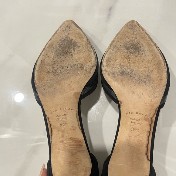 Mía becar Black Stiletto Heels with Pointed Toe size 39 1/2 - Picture 6 of 8